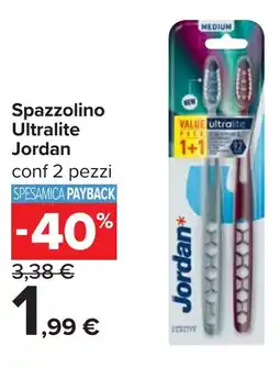 Carrefour Spazzolino Ultralite Jordan offerta