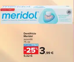 Carrefour Dentifricio Meridol offerta