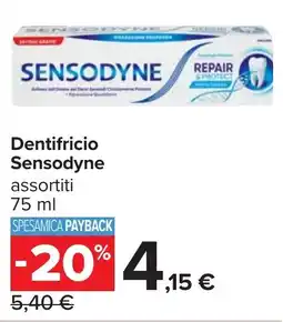 Carrefour Dentifricio Sensodyne offerta
