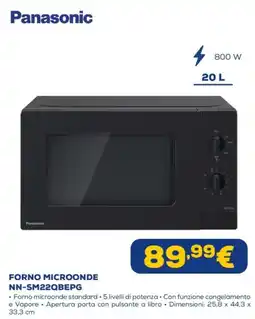 Euronics Panasonic FORNO MICROONDE NN-SM22QBEPG offerta