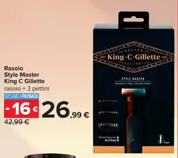 Carrefour Rasoio Style Master King C Gillette offerta