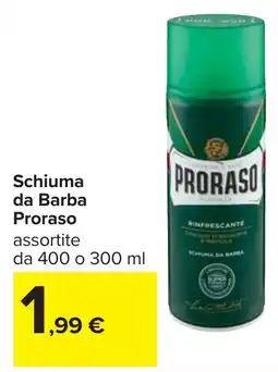 Carrefour Schiuma da Barba Proraso offerta