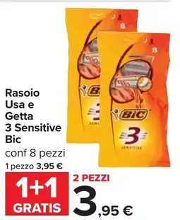 Carrefour Rasoio Usa e Getta 3 Sensitive Bic offerta