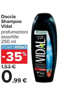 Carrefour Doccia Shampoo Vidal offerta