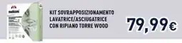 Unieuro Meliconi kit sovrapposizionamento lavatrice/asciugatrice con ripiano torre wood offerta