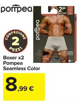 Carrefour Boxer x2 Pompea Seamless Color offerta