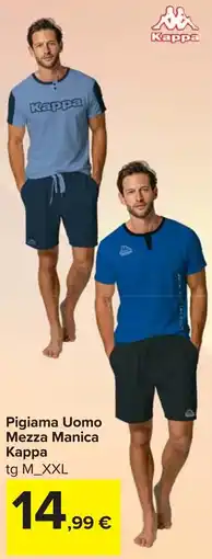 Carrefour Pigiama Uomo Mezza Manica Kappa offerta
