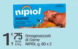 Supermercati Dok Omogeneizzati di Carne NIPIOL offerta