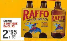 Supermercati Dok Grezza 3 bottiglie offerta