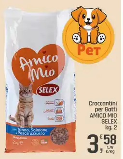 Supermercati Dok Croccantini per Gatti AMICO MIO SELEX offerta