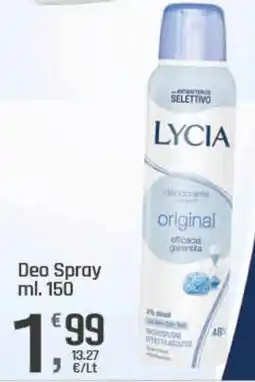 Supermercati Dok LYCIA Deo Spray offerta