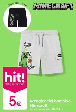 Pepco Pantaloncini bambino Minecraft offerta