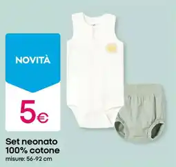 Pepco Set neonato 100% cotone offerta