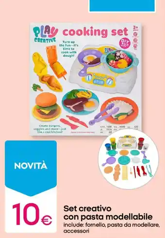 Set creativo con pasta modellabile