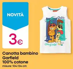 Pepco Canotta bambino Garfield 100% cotone offerta