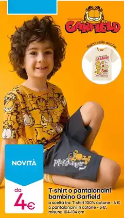 Pepco T-shirt o pantaloncini bambino Garfield offerta