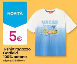 Pepco T-shirt ragazzo Garfield 100% cotone offerta