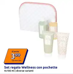 Action Set regalo Wellness con pochette offerta