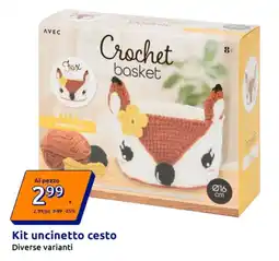 Action Kit uncinetto cesto offerta