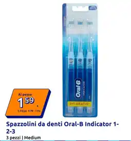 Action Spazzolini da denti Oral-B Indicator 1-2-3 offerta