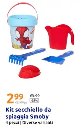 Action Kit secchiello da spiaggia Smoby offerta