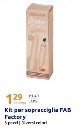Action Kit per sopracciglia FAB Factory offerta