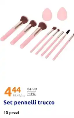 Action Set pennelli trucco offerta