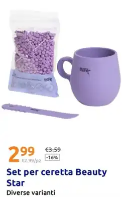 Action Set per ceretta Beauty Star offerta