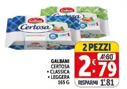 Deco Supermercati Galbani certosa classica leggera offerta