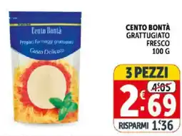 Deco Supermercati Cento bontà grattugiato fresco offerta
