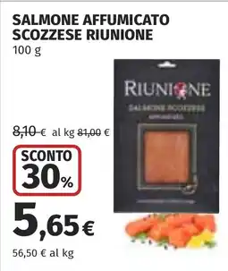 Coop Salmone affumicato scozzese RIUNIONE offerta