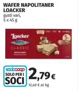Coop Wafer napolitaner LOACKER offerta
