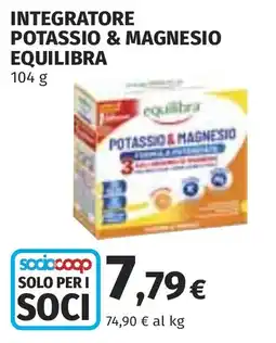 Coop Integratore potassio & magnesio EQUILIBRA offerta