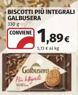 Coop Biscotti più integrali GALBUSERA offerta