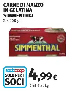 Coop Carne di manzo in gelatina SIMMENTHAL offerta