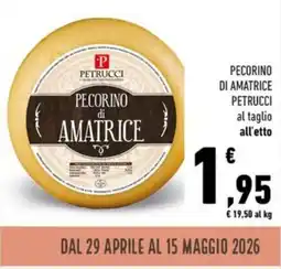 Conad Pecorino di amatrice PETRUCCI offerta
