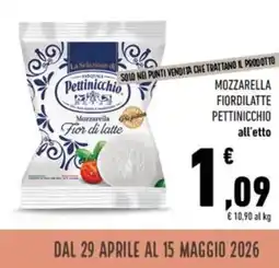 Conad Mozzarella fiordilatte PETTINICCHIO offerta