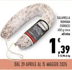 Conad Salamella romana FIORUCCI offerta