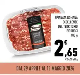 Conad Spianata romana eccellenze del territorio FIORUCCI offerta