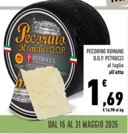 Conad Pecorino romano D.O.P. PETRUCCI offerta