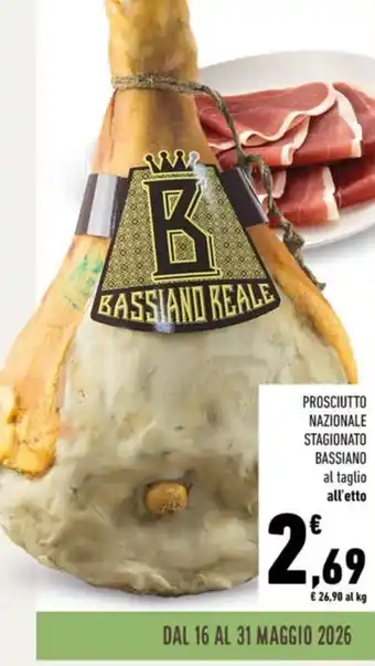 Prosciutto nazionale stagionato bassiano