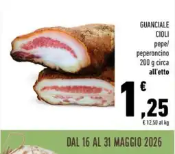 Conad Guanciale CIOLI offerta