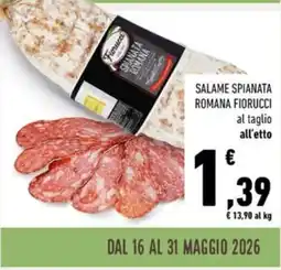 Conad Salame spianata romana FIORUCCI offerta