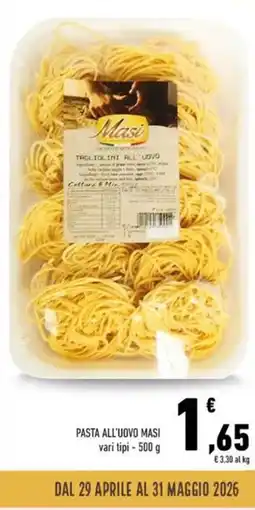 Conad Pasta all'uovo MASI offerta