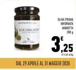Conad Oliva itrana infornata IANNOTTA offerta