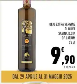 Conad Olio extra vergine di oliva sabina D.O.P. OP LATIUM offerta