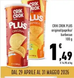 Conad Crik crok plus original/paprika/ barbecue offerta
