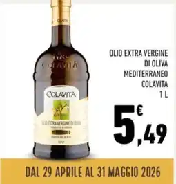 Conad Olio extra vergine di oliva mediterraneo COLAVITA offerta