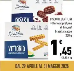 Conad Biscotti GENTILINI offerta