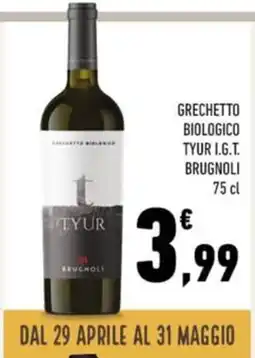 Conad Grechetto biologico tyur I.G.T. BRUGNOLI offerta